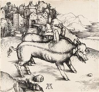 ALBRECHT DÜRER The Monstrous Pig of Landser.                                                                                                     